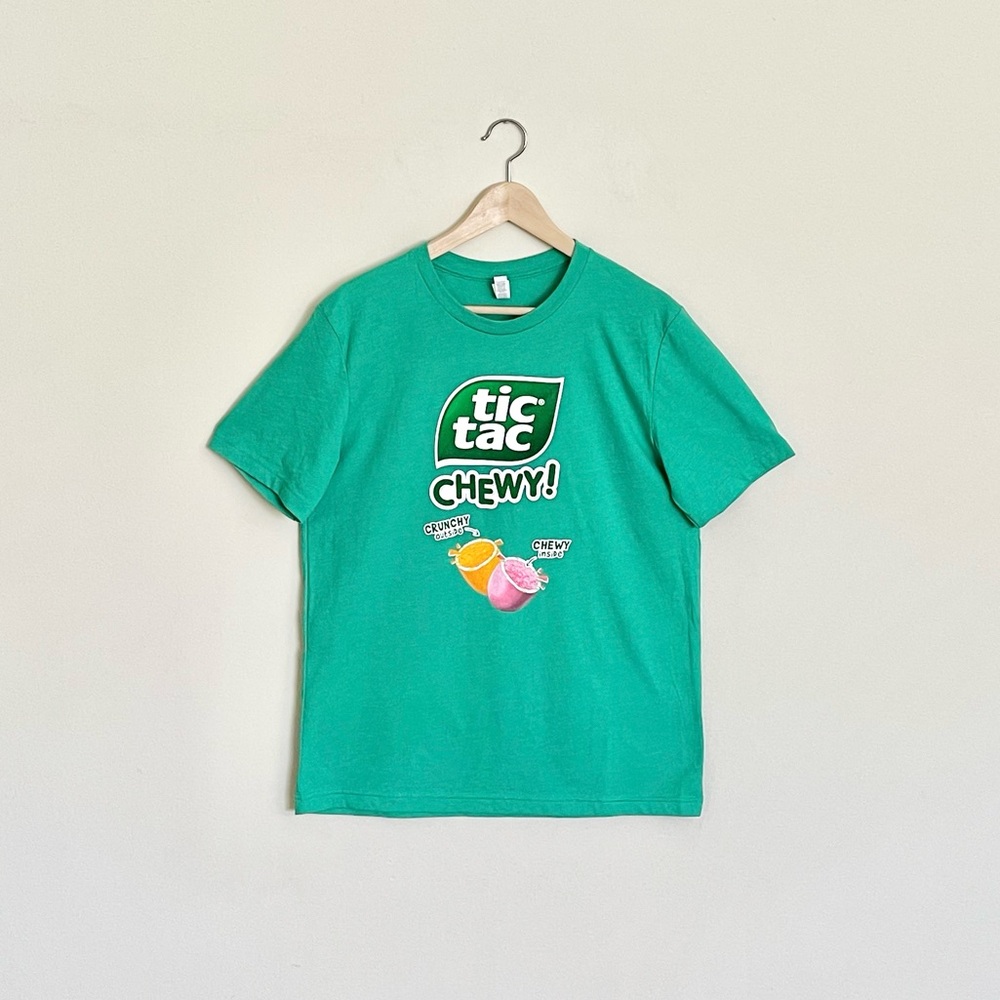 NEW Tic Tac Chewy! Mint Promotional Green T Shirt Adult size Large